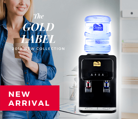 Gold Table Top Bottled Water Dispenser